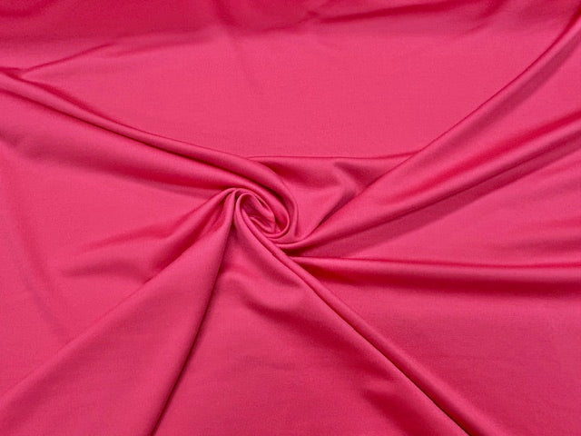 Hot Pink #15 Yoga 210GSM Spandex Activewear 4 Way Stretch Polyester Spandex Solid Apparel Cosplay Craft Fabric 58"-60" Wide By The Yard