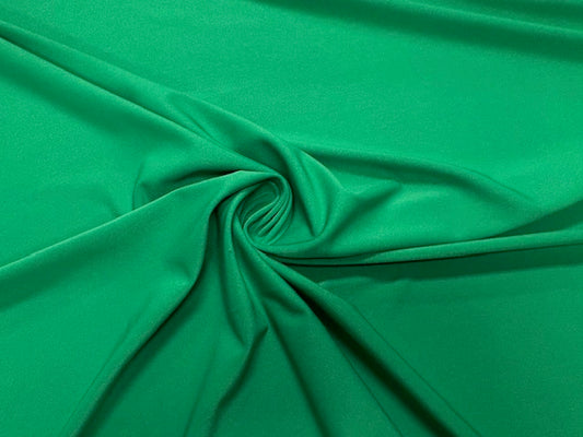 Green #17 Yoga 210GSM Spandex Activewear 4 Way Stretch Polyester Spandex Solid Apparel Cosplay Craft Fabric 58"-60" Wide By The Yard