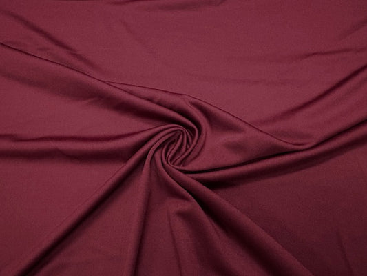 Maroon #18 Yoga 210GSM Spandex Activewear 4 Way Stretch Polyester Spandex Solid Apparel Cosplay Craft Fabric 58"-60" Wide By The Yard