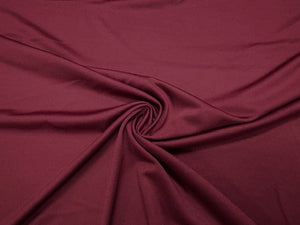 Maroon #18 Yoga 210GSM Spandex Activewear 4 Way Stretch Polyester Spandex Solid Apparel Cosplay Craft Fabric 58"-60" Wide By The Yard