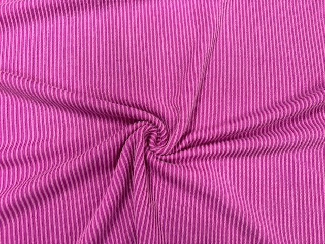 Urban Rib Knit Ultra Violet #7 Brushed Polyester Rayon Spandex Stretch 250GSM Apparel Fabric 58