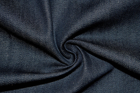 Dark Indigo Denim #59 Cotton Woven Apparel Fabric Sewing Jeans Pants Bottom Weight 56"-58" Wide By The Yard