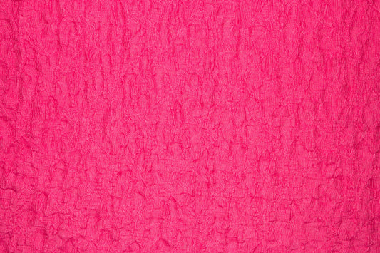 Pink 1" Bubble Ruffle Knit Polyester Spandex Stretch Apparel Craft Fabric Skirt Dress 52"-54" Wide By The Yard