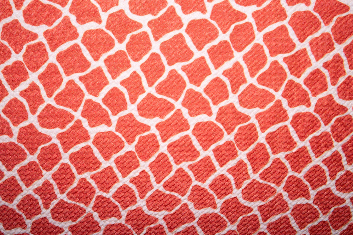 Giraffe Bullet Print #40 Ribbed Scuba Techno Double Knit 2-Way Stretch Polyester Spandex Apparel Craft Fabric 58"-60" Wide BTY