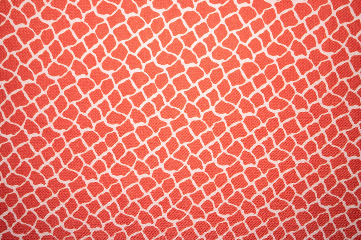 Giraffe Bullet Print #40 Ribbed Scuba Techno Double Knit 2-Way Stretch Polyester Spandex Apparel Craft Fabric 58"-60" Wide BTY