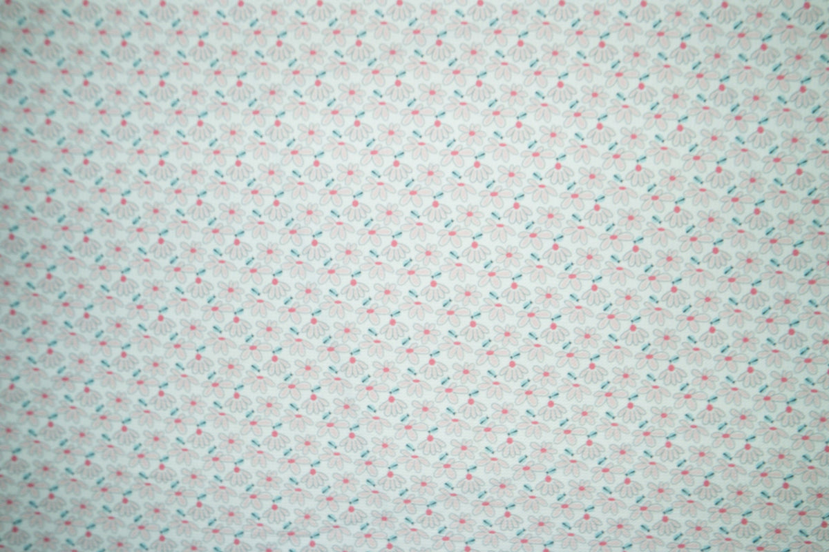 Floral Bullet Print #175 Ribbed Scuba Techno Double Knit 2-Way Stretch Poly Spandex Apparel Craft Fabric 58"-60" Wide BTY