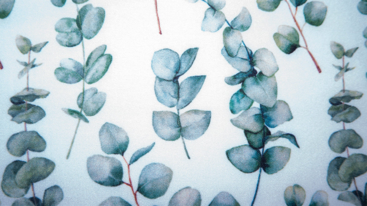 Watercolor Eucalyptus #26 Double Brushed Polyester Spandex Apparel Stretch Fabric 190 GSM 58"-60" Wide By The Yard