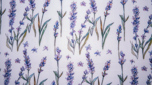 Watercolor Lavender #37 Double Brushed Polyester Spandex Apparel Stretch Fabric 190 GSM 58"-60" Wide By The Yard