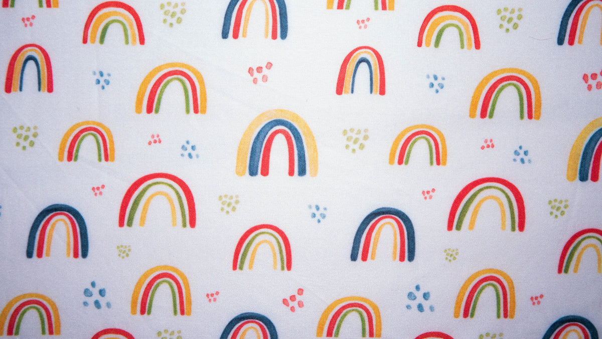 Rainbow #42 Double Brushed Polyester Spandex Apparel Stretch Fabric 190 GSM 58"-60" Wide By The Yard