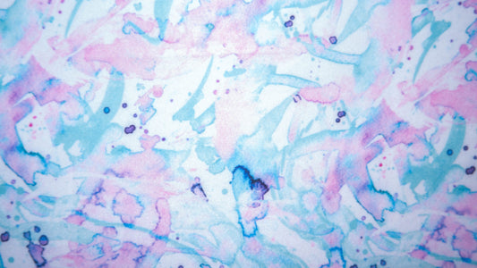 Watercolor Abstract Paint Splatter #35 Double Brushed Polyester Spandex Apparel Stretch Fabric 190 GSM 58"-60" Wide By The Yard