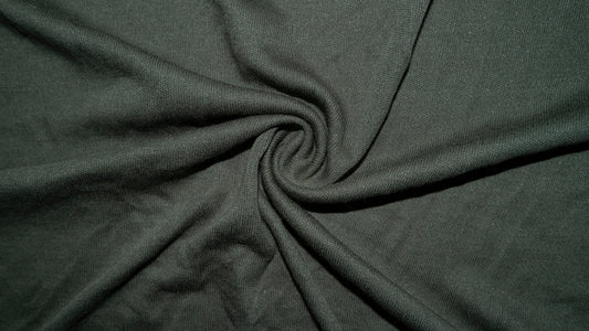 Brushed Olive French Terry #45 95% Rayon 5 Spandex 210 GSM Apparel Fabric Stretch Medium Weight Soft 58"-60" Wide By The Yard
