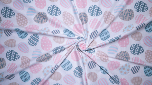 250 GSM DBP Pastel Eggs #170 Double Brushed Polyester Spandex Apparel Stretch Fabric 58"-60" Wide By The Yard