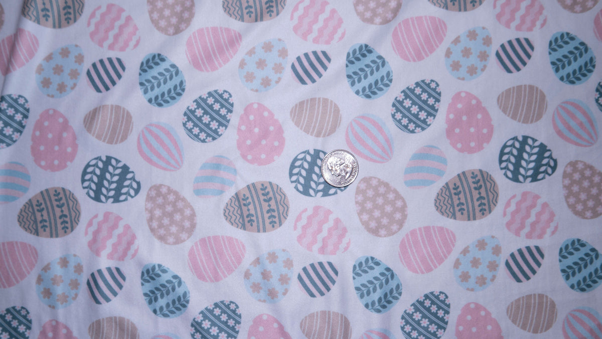 250 GSM DBP Pastel Eggs #170 Double Brushed Polyester Spandex Apparel Stretch Fabric 58"-60" Wide By The Yard