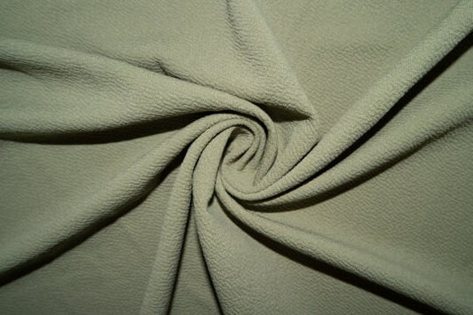 Sage Green Liverpool #18 Ribbed Scuba Techno Double Knit Solid 2-Way Stretch Polyester Spandex 58"-60" Wide By The Yard