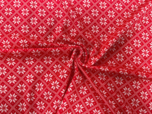 Christmas Ugly Sweater DBP Print #319 Double Brushed Polyester Spandex Apparel Stretch Fabric 190 GSM 58"-60" Wide By The Yard