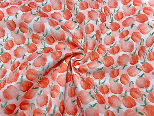 Peaches Super Scuba Techno Print #20 Techno Double Knit 2-Way Stretch Fabric Poly Spandex Apparel Craft Fabric 58"-60" Wide By The Yard