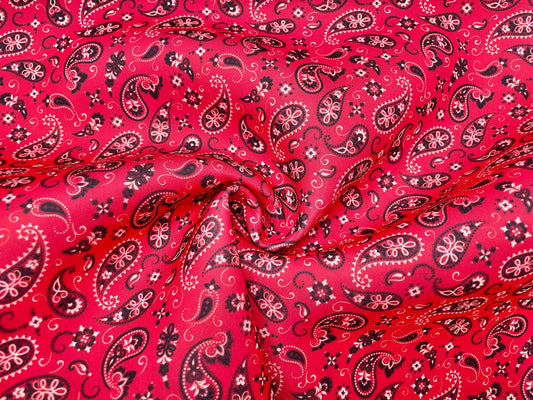 Bandana Super Scuba Techno Print #33 Techno Double Knit 2-Way Stretch Fabric Poly Spandex Apparel Craft Fabric 58"-60" Wide By The Yard