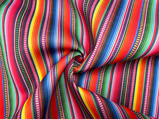 Serape Super Scuba Techno Print #37 Double Knit 2-Way Stretch Fabric Poly Spandex Apparel Craft Fabric 58"-60" Wide By The Yard