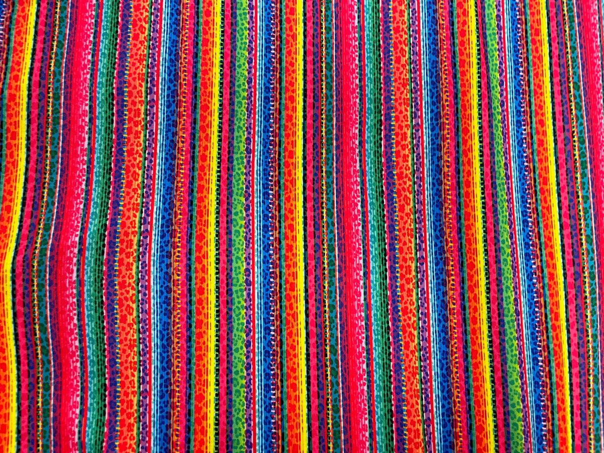 Leopard Serape DBP Print #496 Double Brushed Polyester Spandex Apparel Stretch Fabric 190 GSM 58"-60" Wide By The Yard
