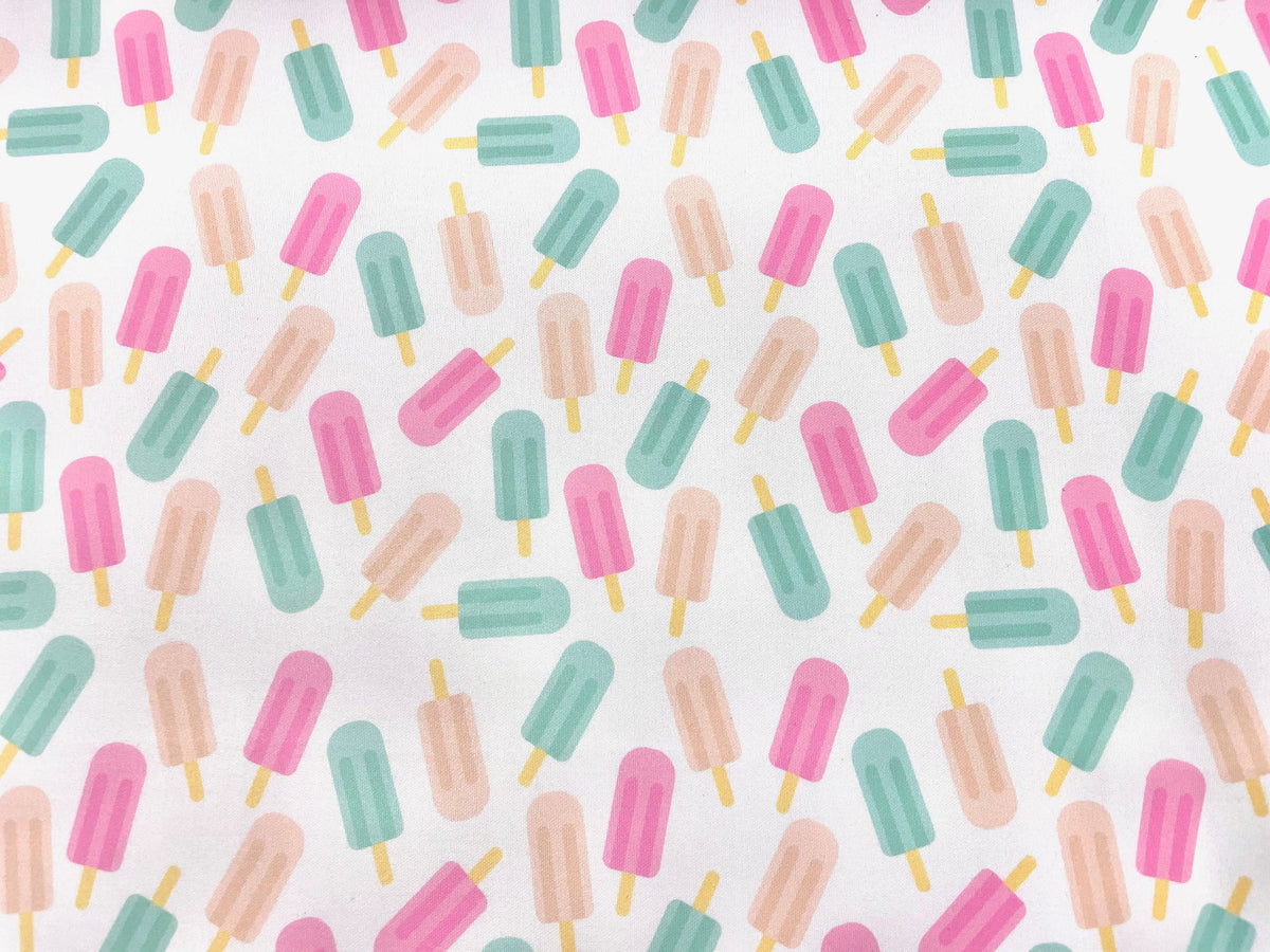 Popsicle Super Scuba Techno Print #42 Techno Double Knit 2-Way Stretch Fabric Poly Spandex Apparel Craft Fabric 58"-60" Wide By The Yard