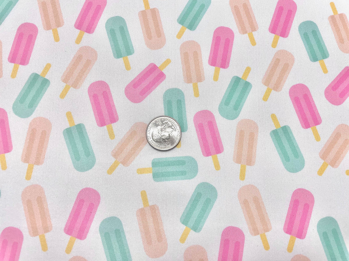 Popsicle Super Scuba Techno Print #42 Techno Double Knit 2-Way Stretch Fabric Poly Spandex Apparel Craft Fabric 58"-60" Wide By The Yard