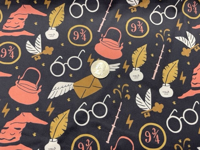 Wizard Magic DBP Print #603 Double Brushed Polyester Spandex Apparel Stretch Fabric 190 GSM 58"-60" Wide By The Yard