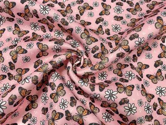 Brittany Frost Designs 90s Butterfly Super Scuba Techno Print #204 Double Knit Stretch Fabric Poly Spandex Fabric 58"-60" Wide By The Yard