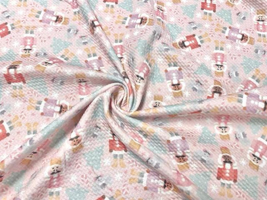 Brittany Frost Designs Nutcracker Bullet Print #885 Ribbed Scuba Double Knit Stretch Poly Spandex Apparel Craft Fabric 58"-60" Wide BTY