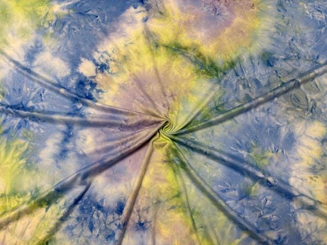 Tie-Dye Print DBP Print #981 Double Brushed Polyester Spandex Apparel Stretch Fabric 190 GSM 58"-60" Wide By The Yard