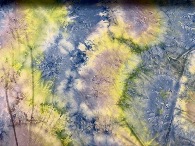 Tie-Dye Print DBP Print #981 Double Brushed Polyester Spandex Apparel Stretch Fabric 190 GSM 58"-60" Wide By The Yard