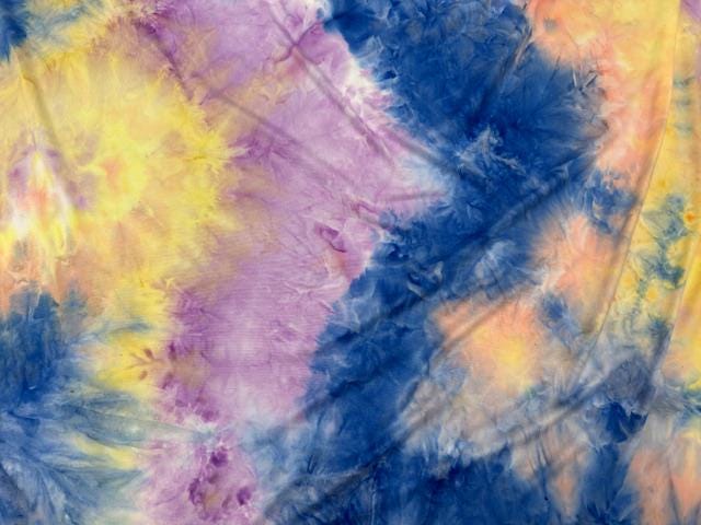 Tie-Dye Print DBP Print #982 Double Brushed Polyester Spandex Apparel Stretch Fabric 190 GSM 58"-60" Wide By The Yard