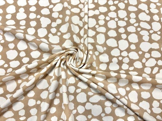 DTY Animal Spot Print #26 Polyester Spandex Apparel Stretch Fabric 190 GSM 58"-60" Wide By The Yard
