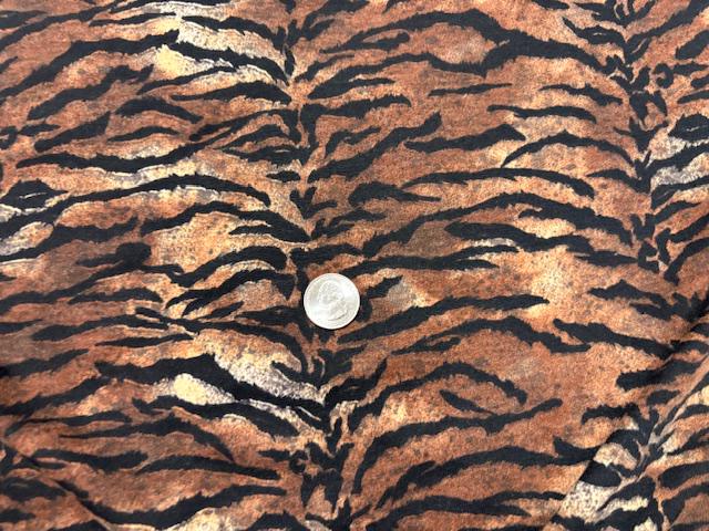 Animal Leopard Spot French Terry #114 Browns Cotton Polyester Spandex Stretch Apparel Fabric Medium Weight Soft 58"-60" Wide By The Yard