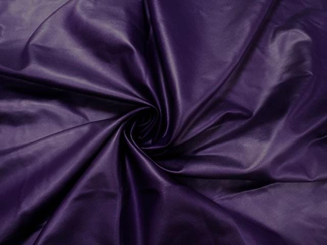 Purple Matte Pleather Faux Leather Stretch Vinyl Polyester Spandex 190 GSM Apparel Craft Fabric 58"-60" Wide By The Yard
