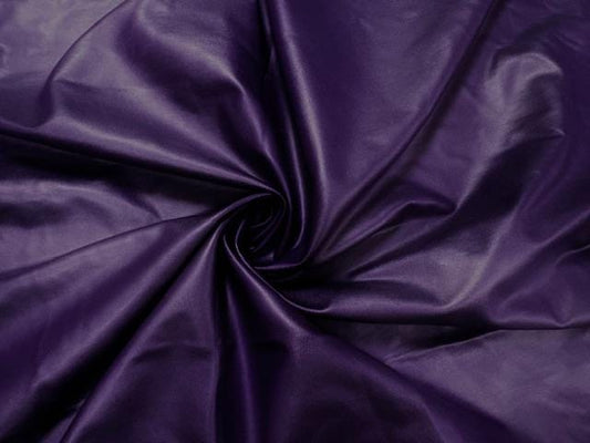 Purple Matte Pleather Faux Leather Stretch Vinyl Polyester Spandex 190 GSM Apparel Craft Fabric 58"-60" Wide By The Yard