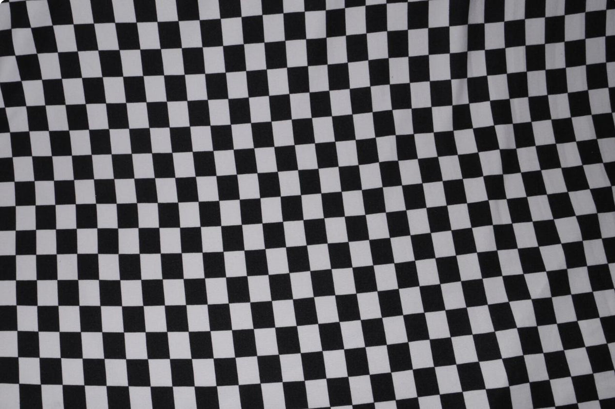 Swimwear Fabric Checkerboard Activewear Print #55 Polyester Spandex Stretch By The Yard
