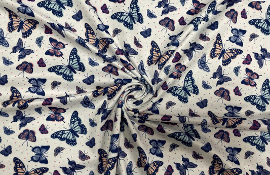 Swimwear Fabric Butterfly Activewear Print #229 Polyester Spandex Stretch By The Yard