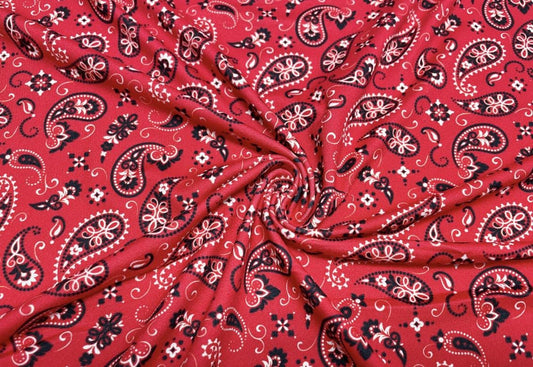 Swimwear Fabric Bandana Activewear Print #457 Polyester Spandex Stretch By The Yard