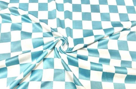 Swimwear Fabric Checkerboard Activewear Print #876 Polyester Spandex Stretch By The Yard