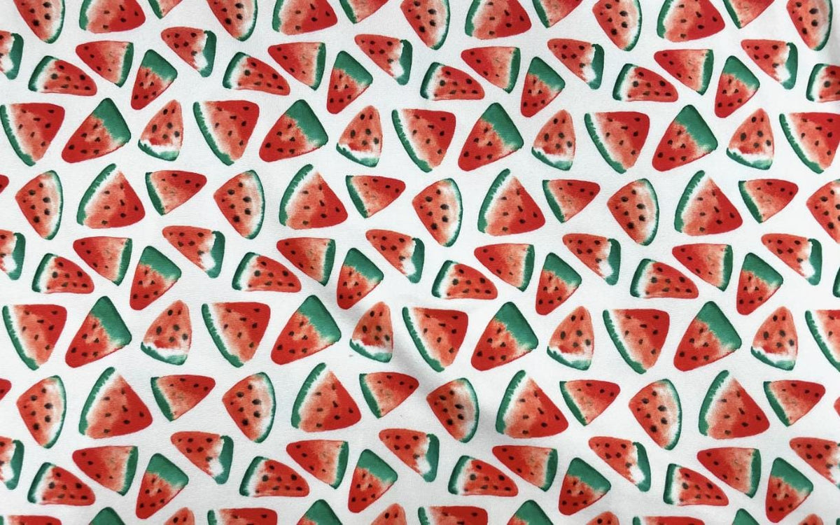 Swimwear Fabric Watermelon Activewear Print #503 Polyester Spandex Stretch By The Yard