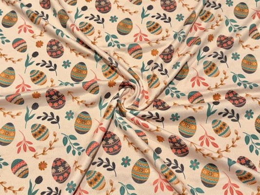 Swimwear Fabric Easter Egg Activewear Print #1004 Polyester Spandex Stretch By The Yard