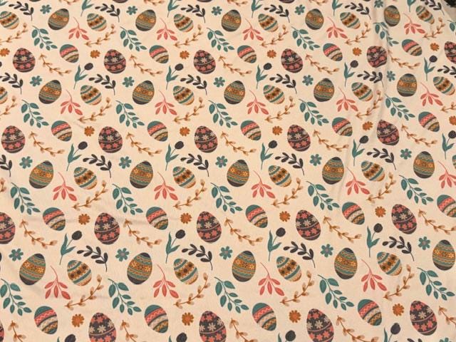 Swimwear Fabric Easter Egg Activewear Print #1004 Polyester Spandex Stretch By The Yard