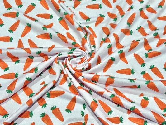 250 GSM DBP Carrots #994 Double Brushed Polyester Spandex Apparel Stretch Fabric 58"-60" Wide By The Yard
