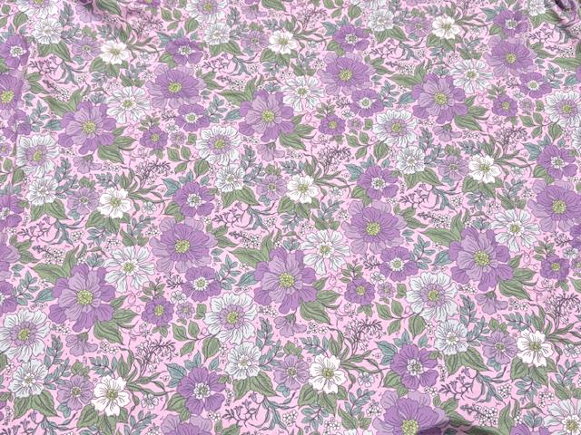 250 GSM DBP Spring Floral #995 Double Brushed Polyester Spandex Apparel Stretch Fabric 58"-60" Wide By The Yard