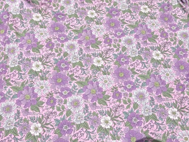 Spring Floral DBP Print #995 Double Brushed Polyester Spandex Apparel Stretch Fabric 190 GSM 58"-60" Wide By The Yard