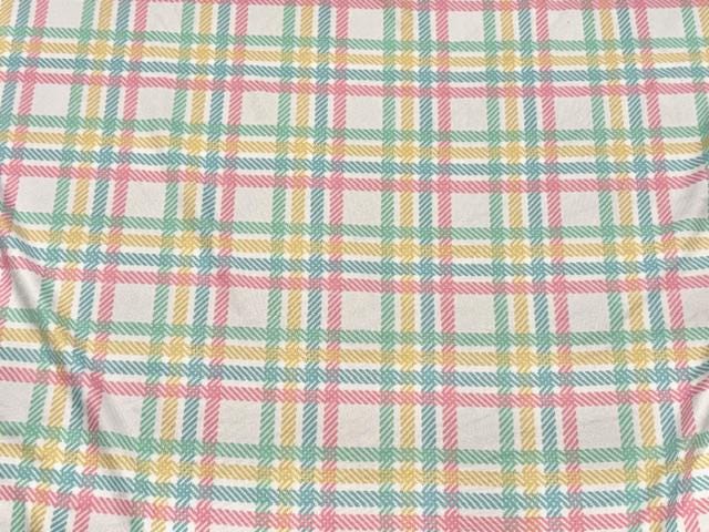 Swimwear Fabric Activewear Spring Plaid Print #1015 Polyester Spandex Stretch By The Yard