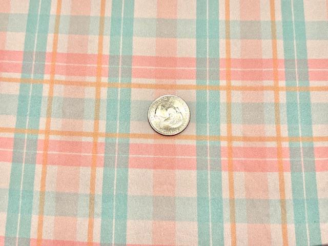 Spring Plaid DBP Print #1008 Double Brushed Polyester Spandex Apparel Stretch Fabric 190 GSM 58"-60" Wide By The Yard