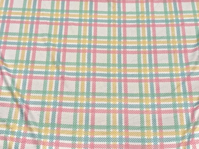Spring Plaid DBP Print #1015 Double Brushed Polyester Spandex Apparel Stretch Fabric 190 GSM 58"-60" Wide By The Yard