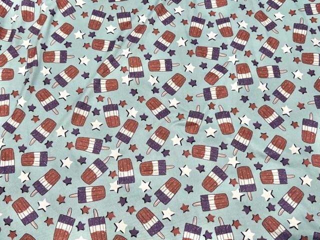 Swimwear Fabric Brittany Frost Designs Rocket Pop Activewear Print #1036 Polyester Spandex Stretch By The Yard