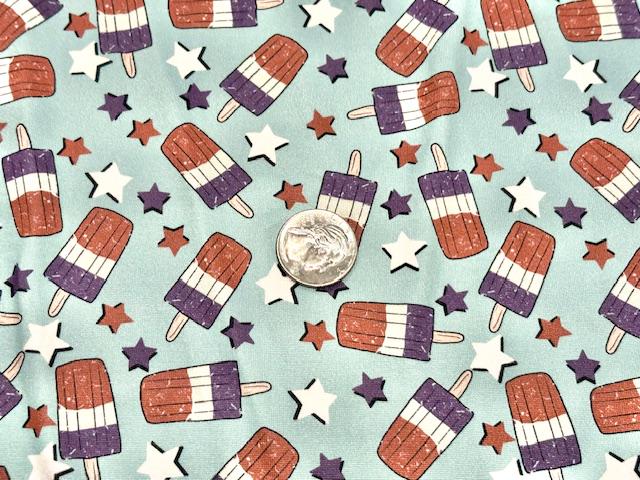Swimwear Fabric Brittany Frost Designs Rocket Pop Activewear Print #1036 Polyester Spandex Stretch By The Yard
